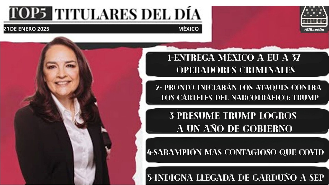 ¡#ElRapidínMañanero 5 NOTICIAS para EMPEZAR tu DÍA con MARÍA ELENA CANTÚ! 12-feb-26