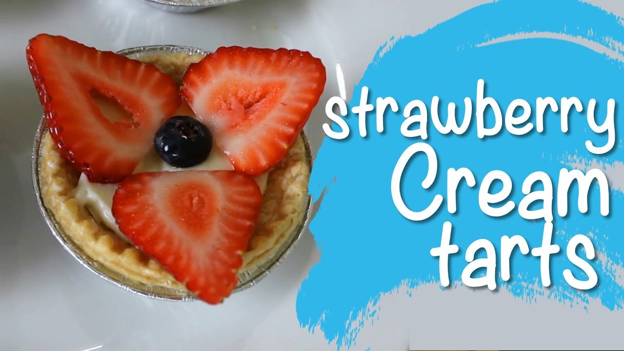 strawberry cream tarts