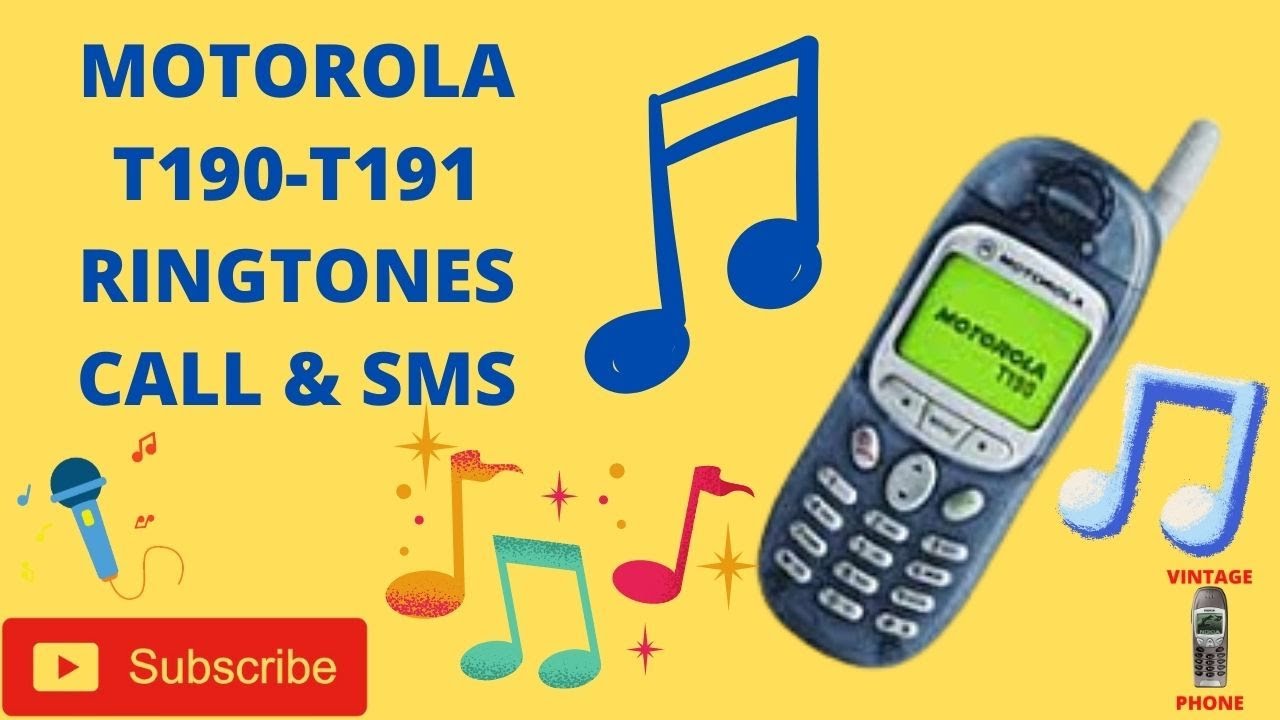 Motorola T190 T191 Ringtones CALL & SMS  VintagePhone