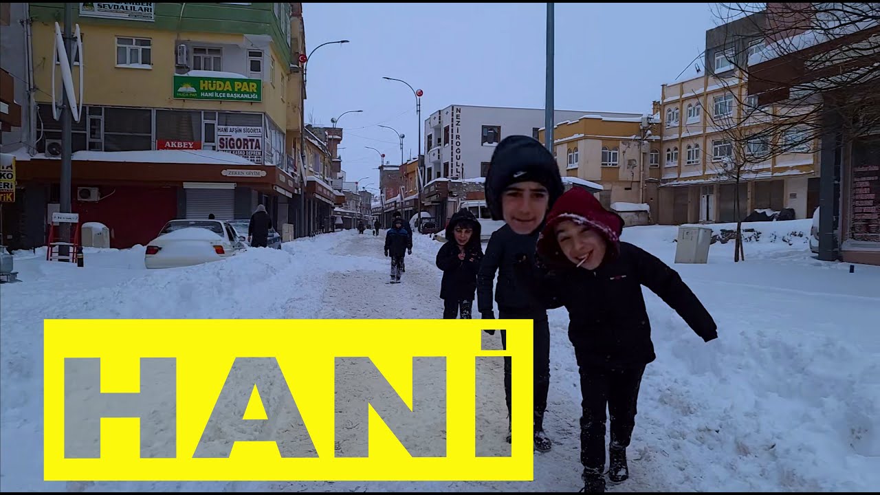 Diyarbakır Hani'de Yılın ilk Karı 2022