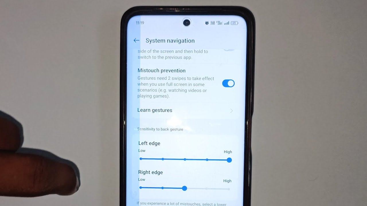 system back Bottom navigation left right edge grow realme c67 5g | realme c67 navigation edge bdhaye