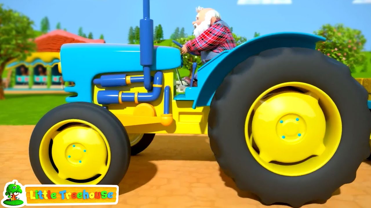Little Treehouse - Ruedas En El Tractor + Más Vehículos Rima infantiles  Para Niños