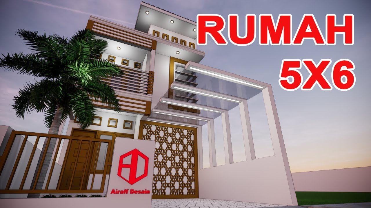 Desain Rumah 5x6 Dengan 3 Kamar Tidur