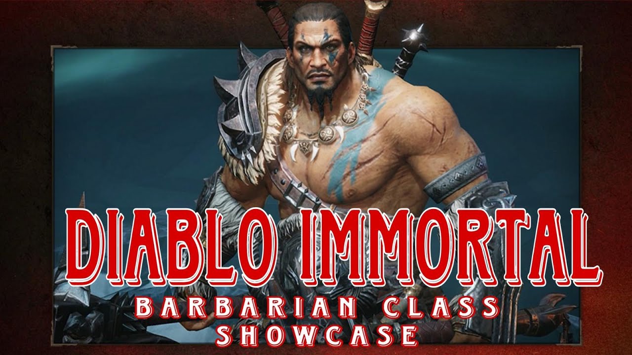 Diablo Immortal: Barbarian Class Gears and Skills Showcase