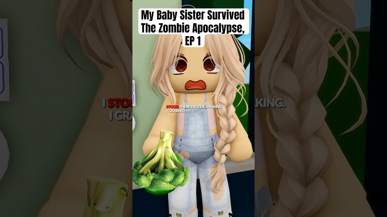 My Baby Sister Survived The Zombie Apocalypse Before She Could Walk 😭🍼 #roblox  #brookhavenrp