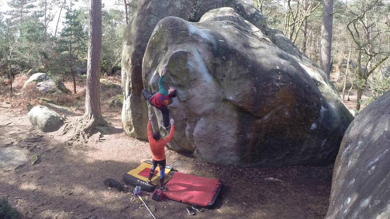Escalade à Fontainebleau - Duroxmanie, 6c