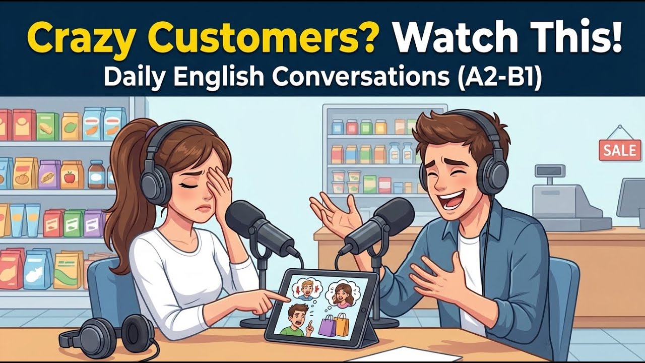 Customers Drive Me Crazy | Daily English Speaking Conversations Practice in a Shop (A2-B1 English)