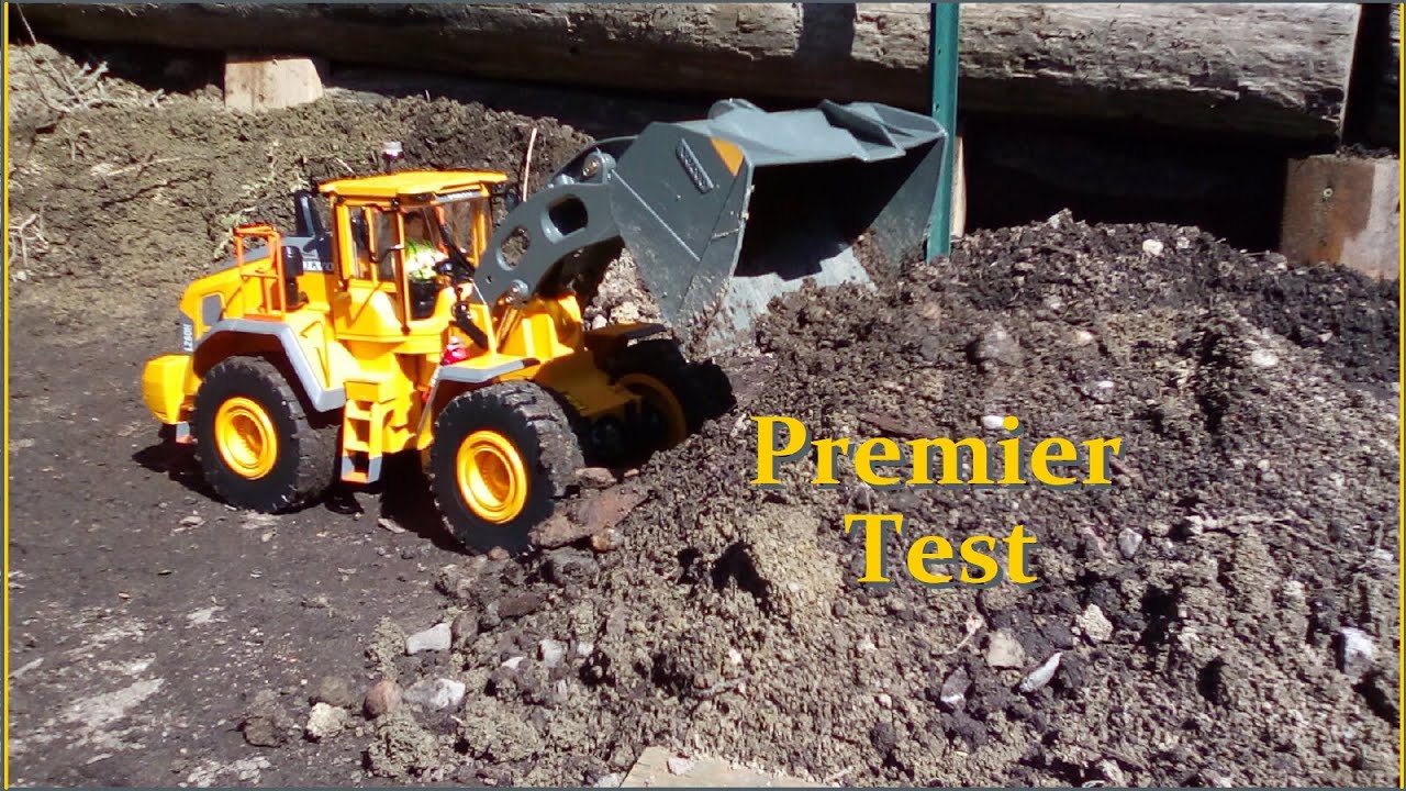 Double E592 Wheel Loader Volvo L260H 1/16 RC (First Test)