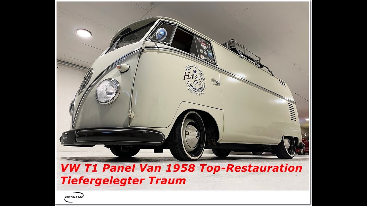 VW T1 Panel Van / Kastenwagen 1958 Top-Restauration Tiefergelegter Traum