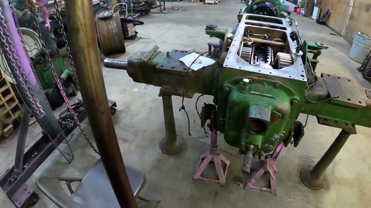 1855 Restoration: Installing the PTO unit #oliver #farming #agriculture