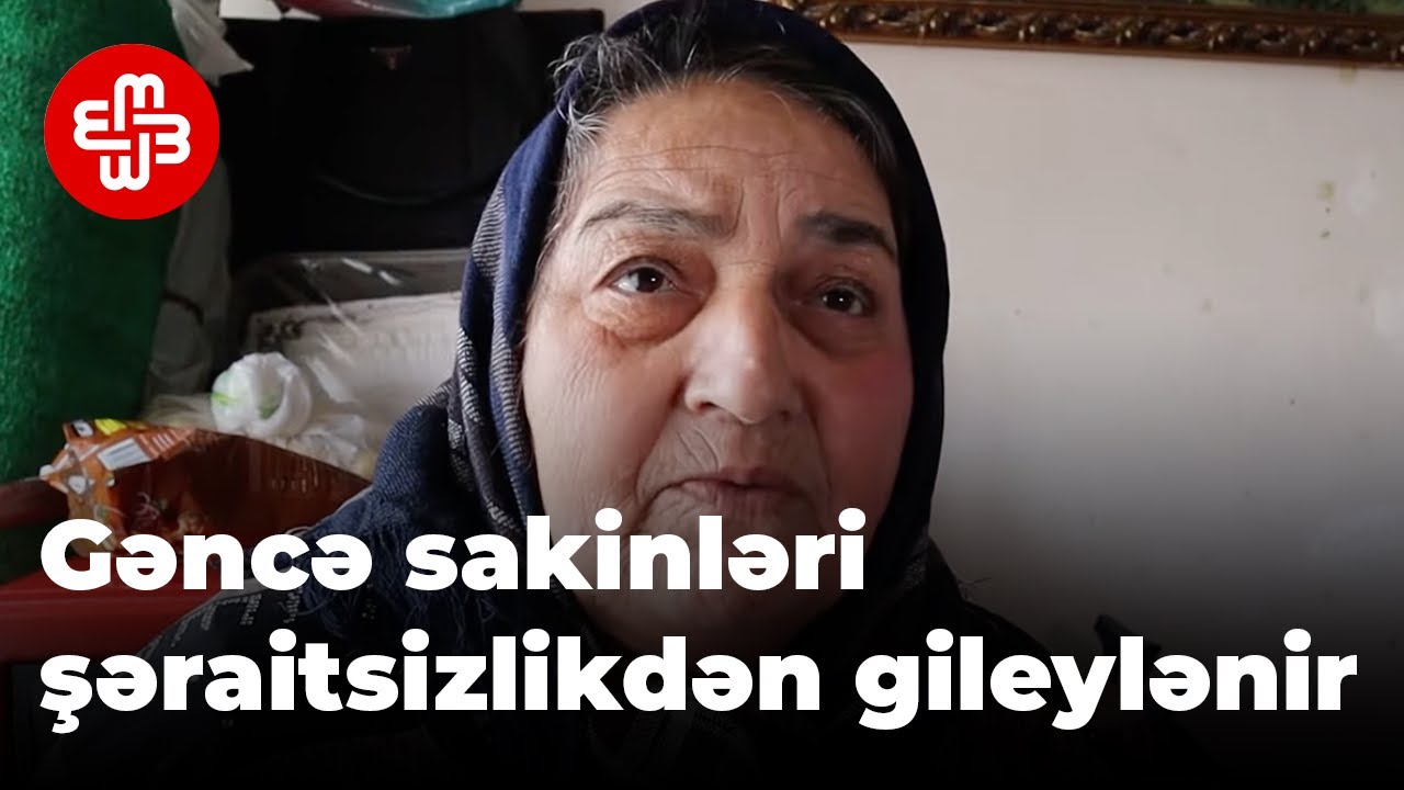 Gəncə: Sakinlər su, qaz və binanın yararsız vəziyyətdə olmasından şikayətçidirlər
