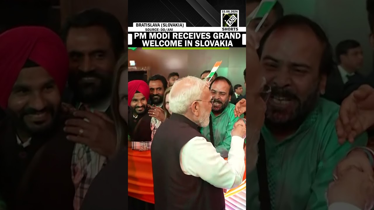 PM Modi arrives in Bratislava, Slovakia, Receives Grand Welcome from Indian Diaspora