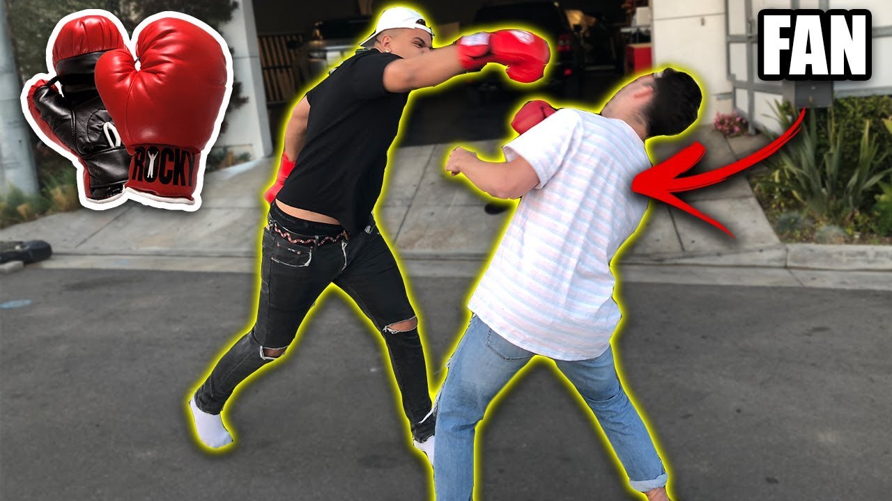 FIGHTING JAKE PAUL FANS AT THE CLOUT HOUSE!! *OMG*