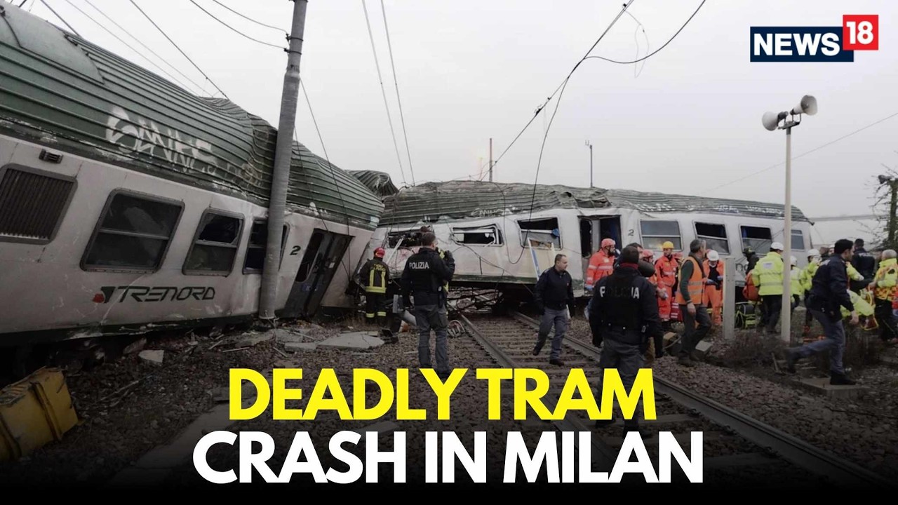 Milan Tram Crash LIVE | Milan Tram Derails, 1 Dead, 39 Injured After Crash Near Porta Venezia | N18G