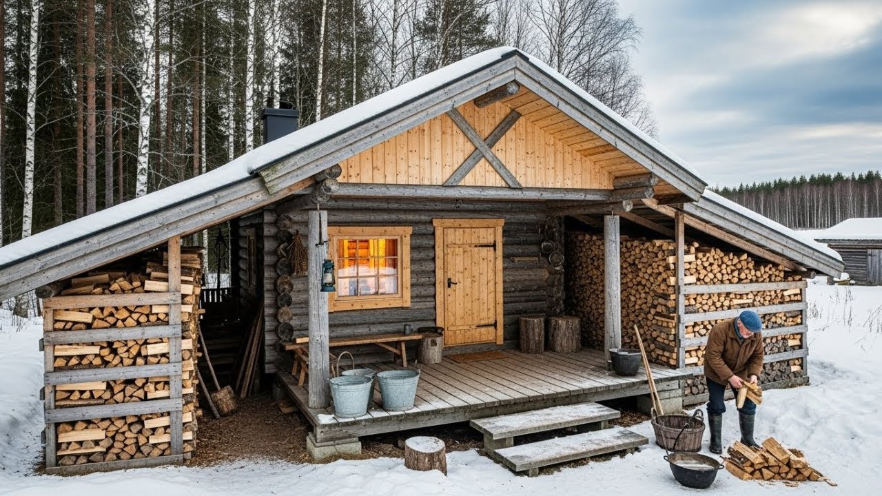 During Winter, Neighbors Laughed At The Shed Around The House - Until Firewood Stayed Dry All Season