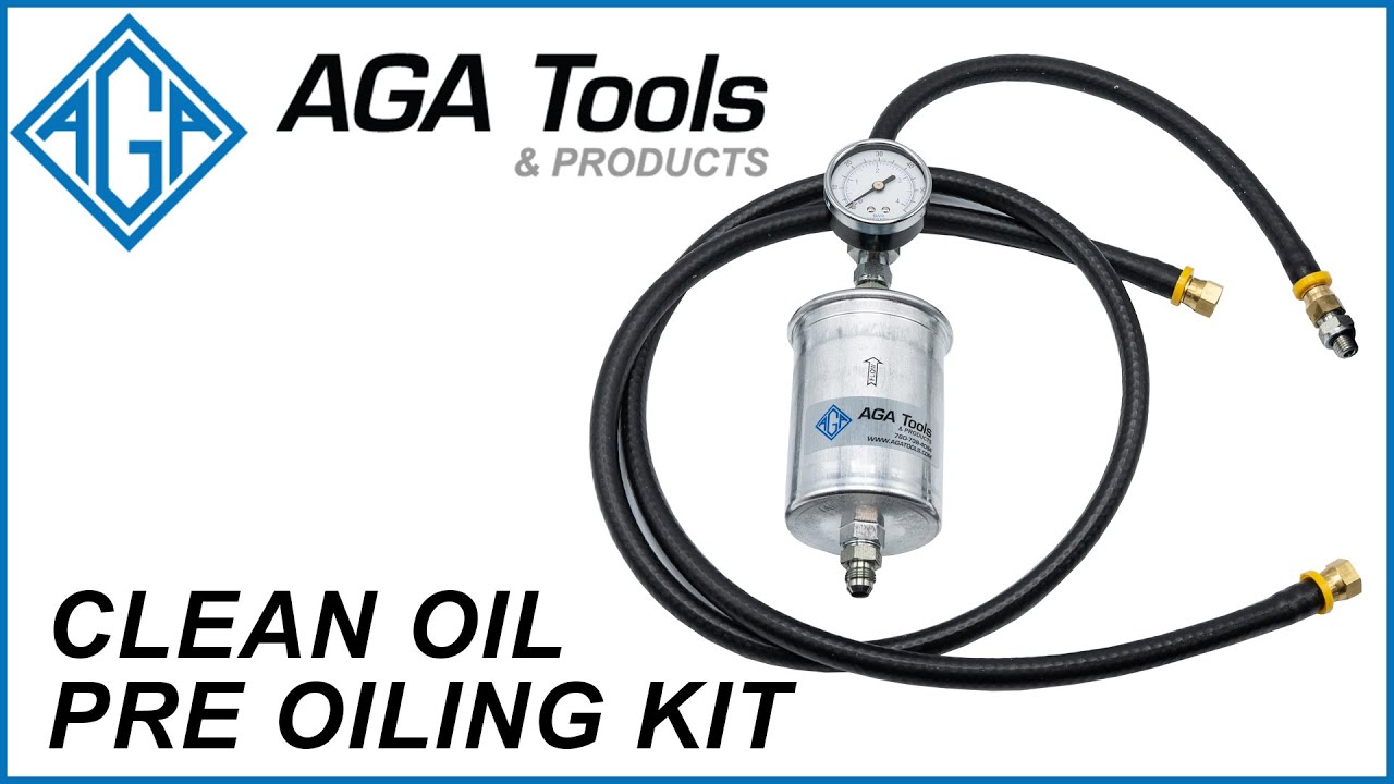 Серия AGA Tools Clean Oil: комплект для предварительной смазки