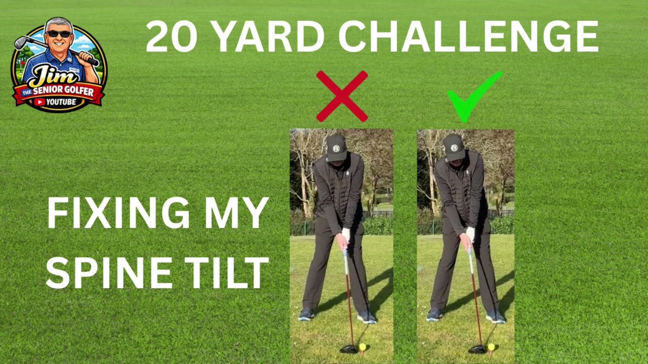 Senior Golfer Driver Distance Challenge: Fixing My Spine Tilt