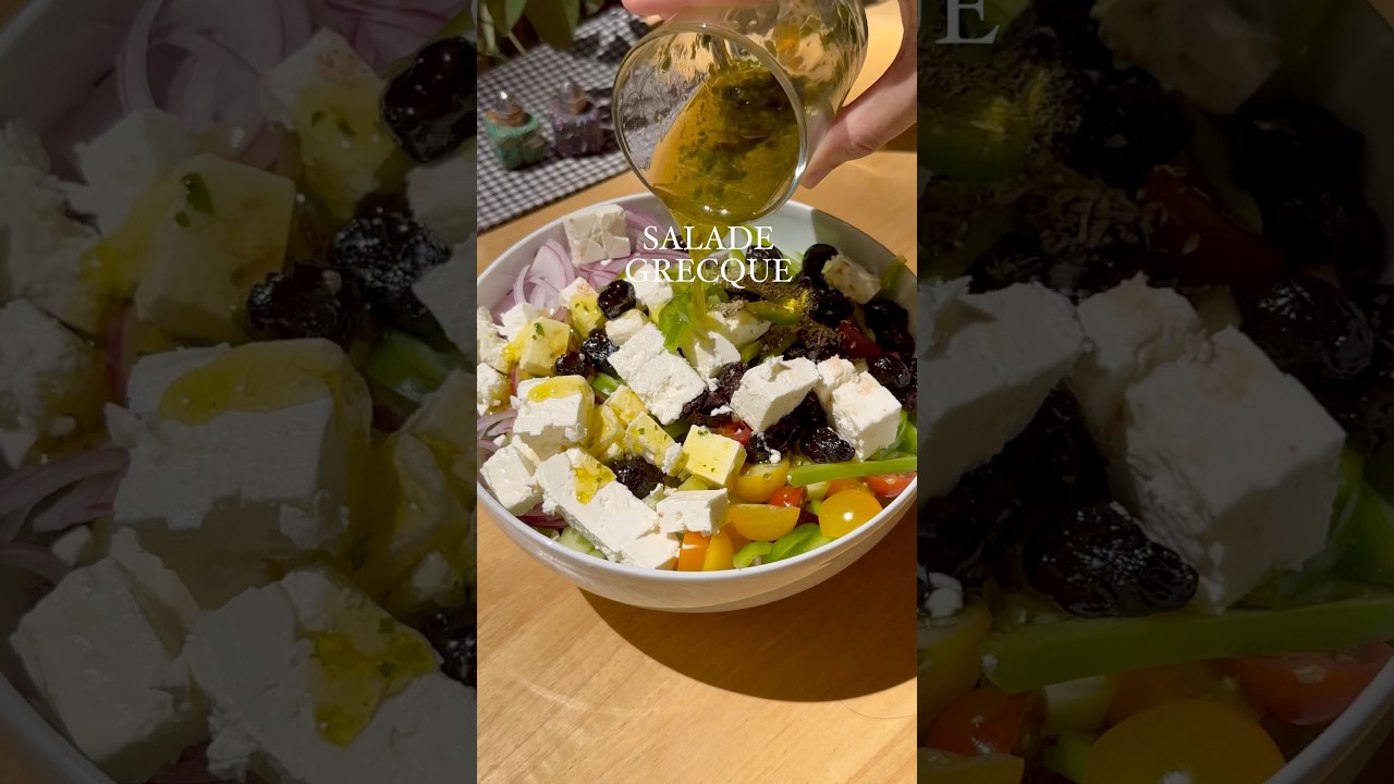 Salade grecque 🇬🇷 #salad #greece #recipe
