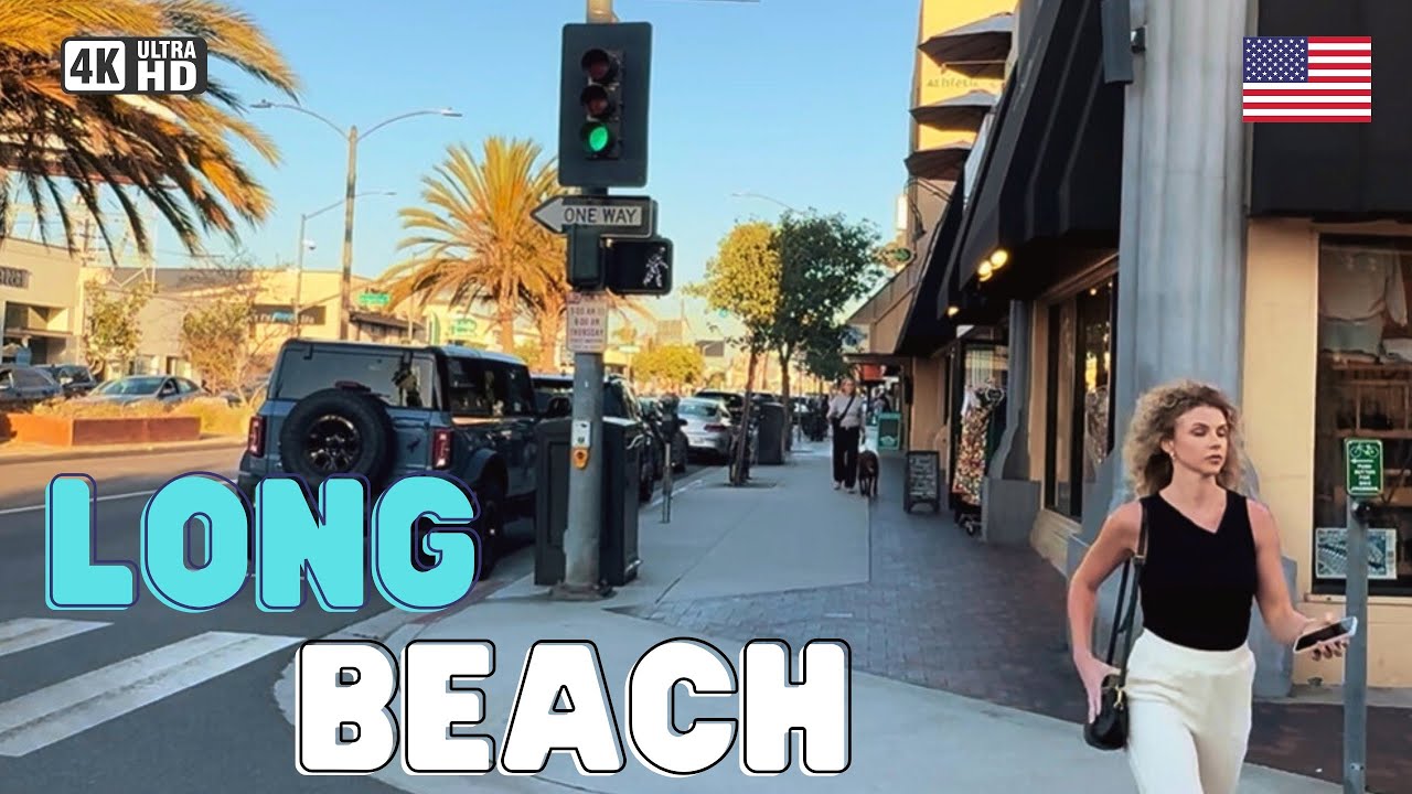 2nd Street, Long Beach - Walking Tour 4K [ Summer 2025 ]