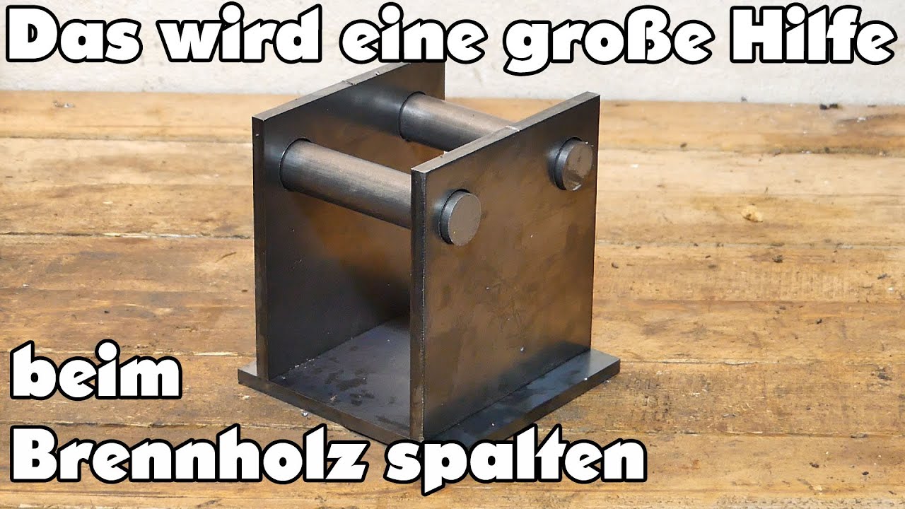 Ich baue eine große Hilfe um damit mein Brennholz zu spalten - Eigenbau