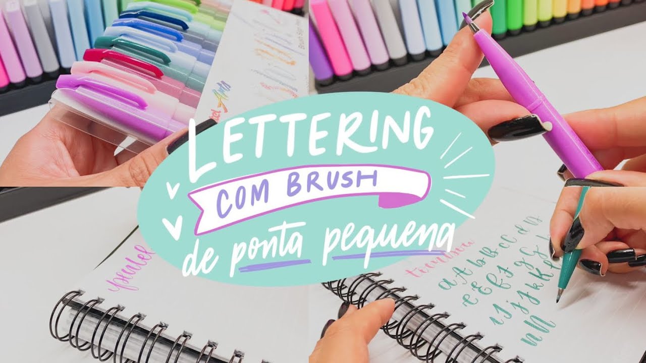 Lettering com brush de ponta pequena #lettering #brushpen