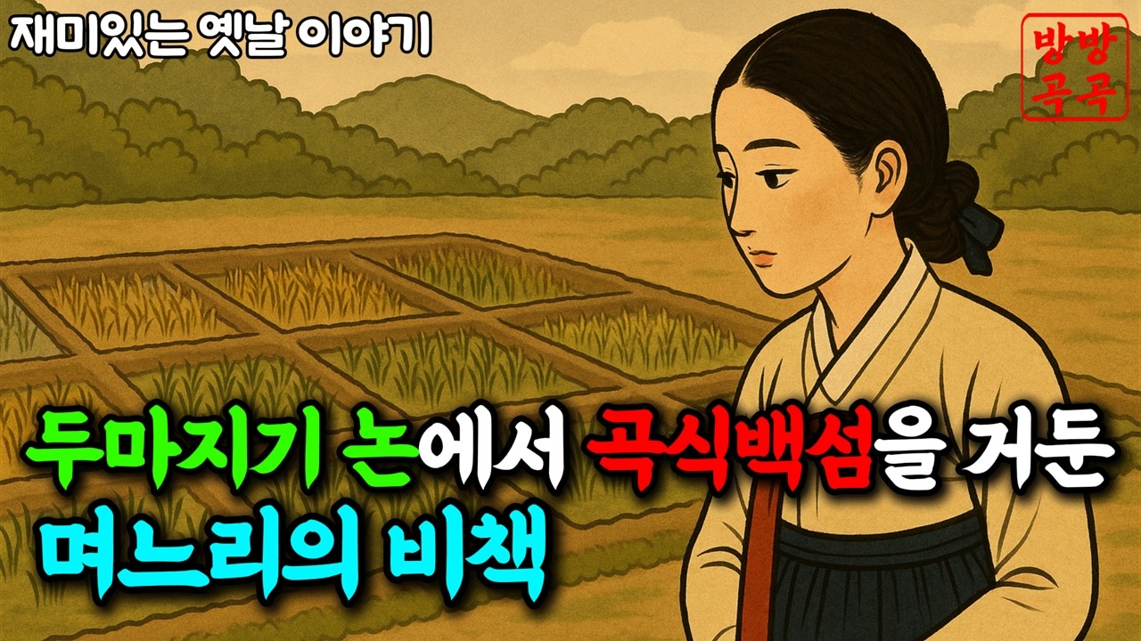가난한 집안을 일으킨 현명한 며느리. 옛날이야기·야담·민담·전설·설화·오디오북