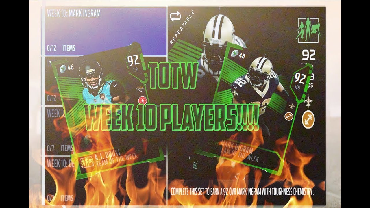 MUT 18 TOTW WEEK 10 PLAYERS!!!! (LIT PULL)