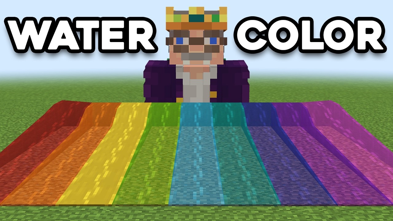 I Tried Building With Dyed Water in Minecraft