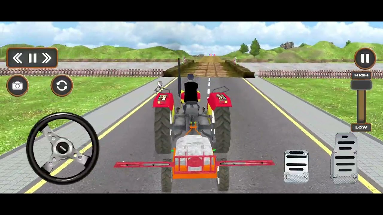 CARTOON GAME. TRACTOR TRACTOR WALA GAME TRACTOR hai #trending #gaming #youtubeshorts #volg 