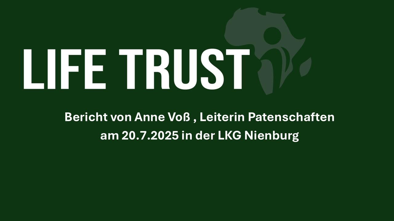 Bericht Anne Vo&szlig; LifeTrust 20.7.2025 im Gottesdienst der LKG Nienburg