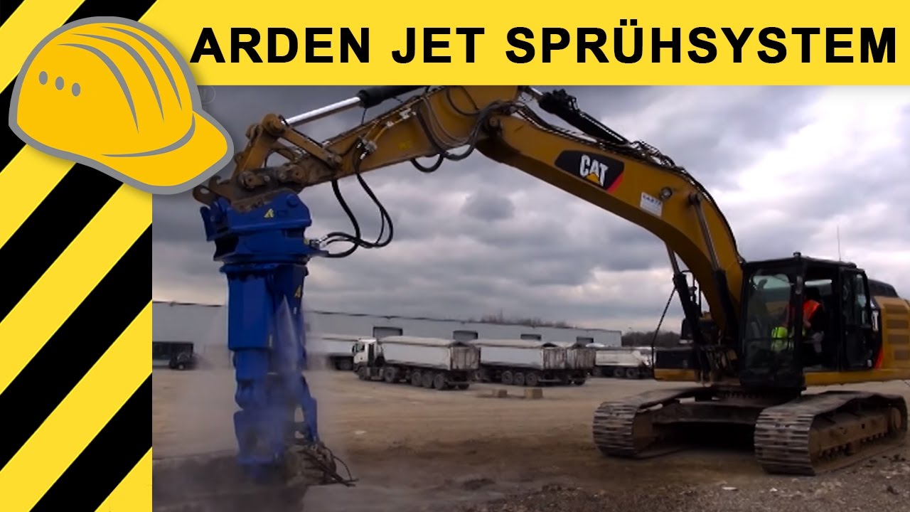 Arden Jet Sprühsystem für Abbruchscheren - bauma  -  4K