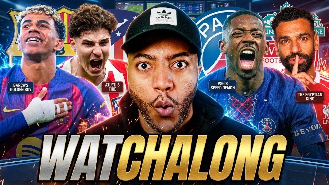 BARCELONA vs ATLETICO MADRID | PSG vs LIVERPOOL WATCH ALONG | Match Reaction | UCL 25/26