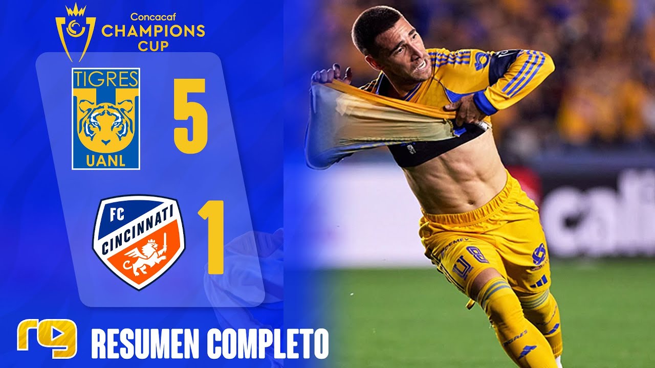 OTRA NOCHE HIST&Oacute;RICA🔥🥚| Tigres 5-1 Cincinnati | De &uacute;ltimo MINUTO | Champions Cup 2026