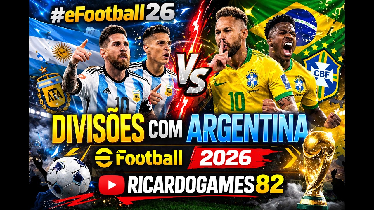 #bugadao #efootball26 l Divisões com Argentina