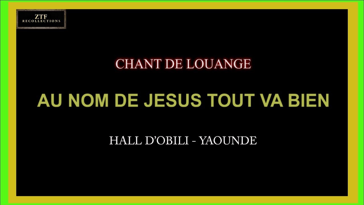 ZTF : AU NOM DE JESUS TOUT VA BIEN