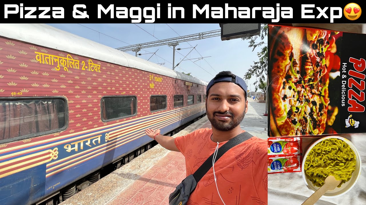 Delhi to Barmer in Maharaja Express Train Coach •Pizza & Maggie Inside• 😍