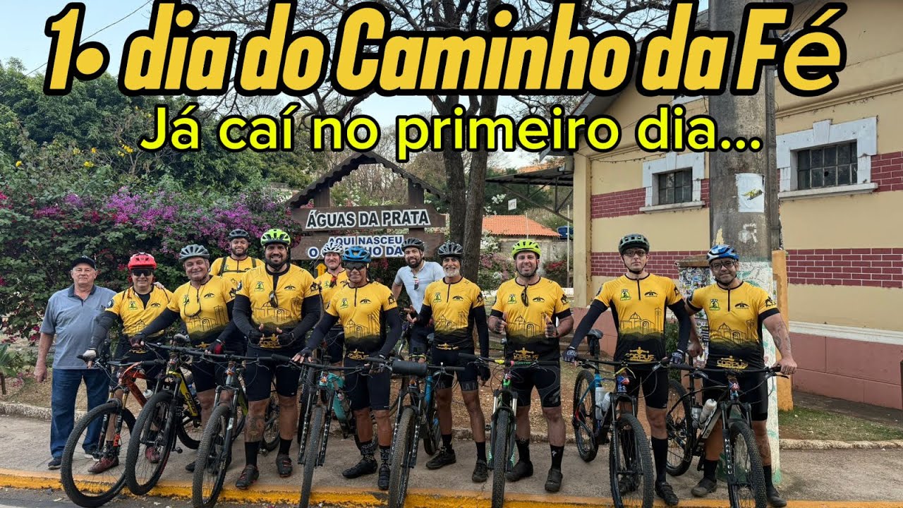 1• dia de Caminho da Fé (350 km) pela frente!Águas da Prata até Barra 🚴🏻‍♂️💨 