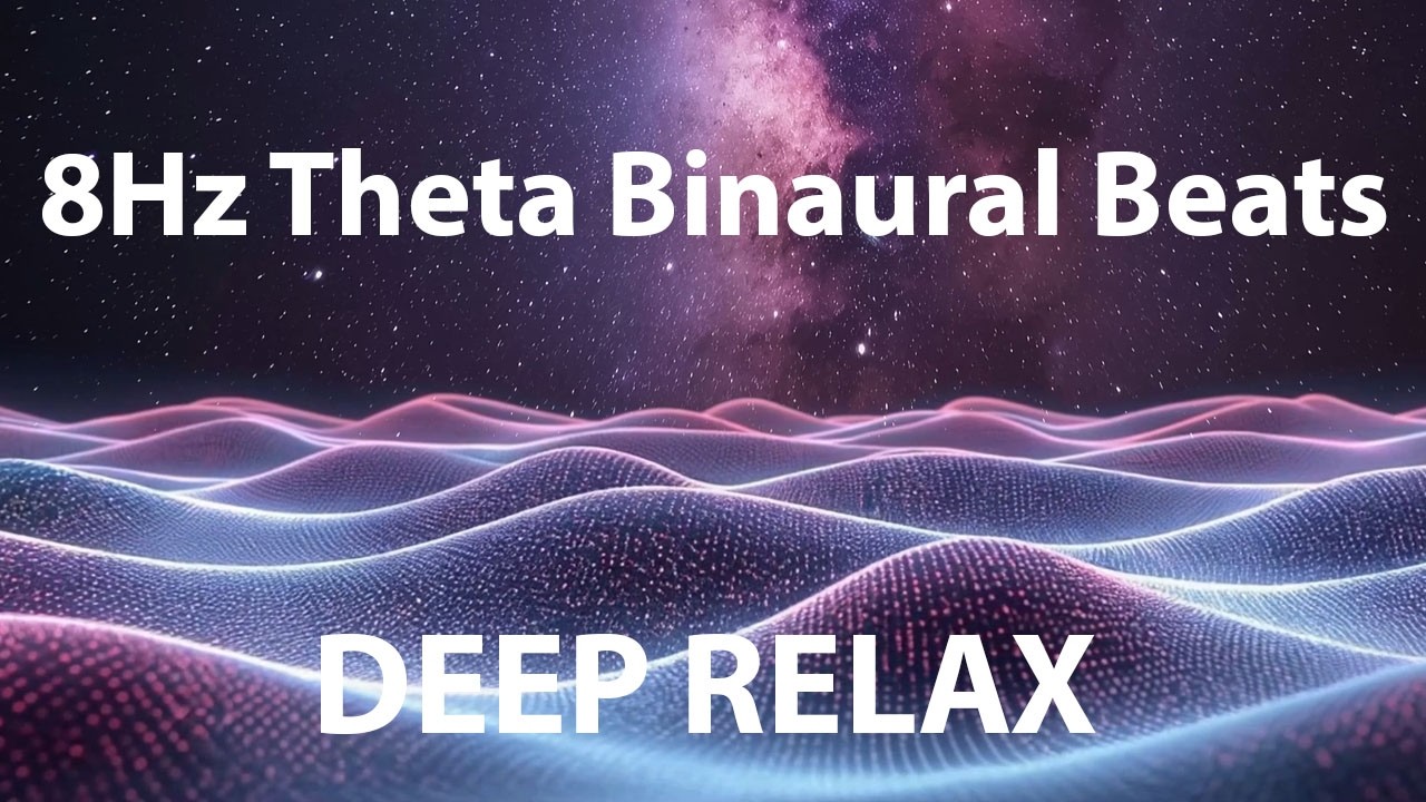 8Hz Theta Binaural Beats for Deep Meditation & Relaxation | 1.5 Hours