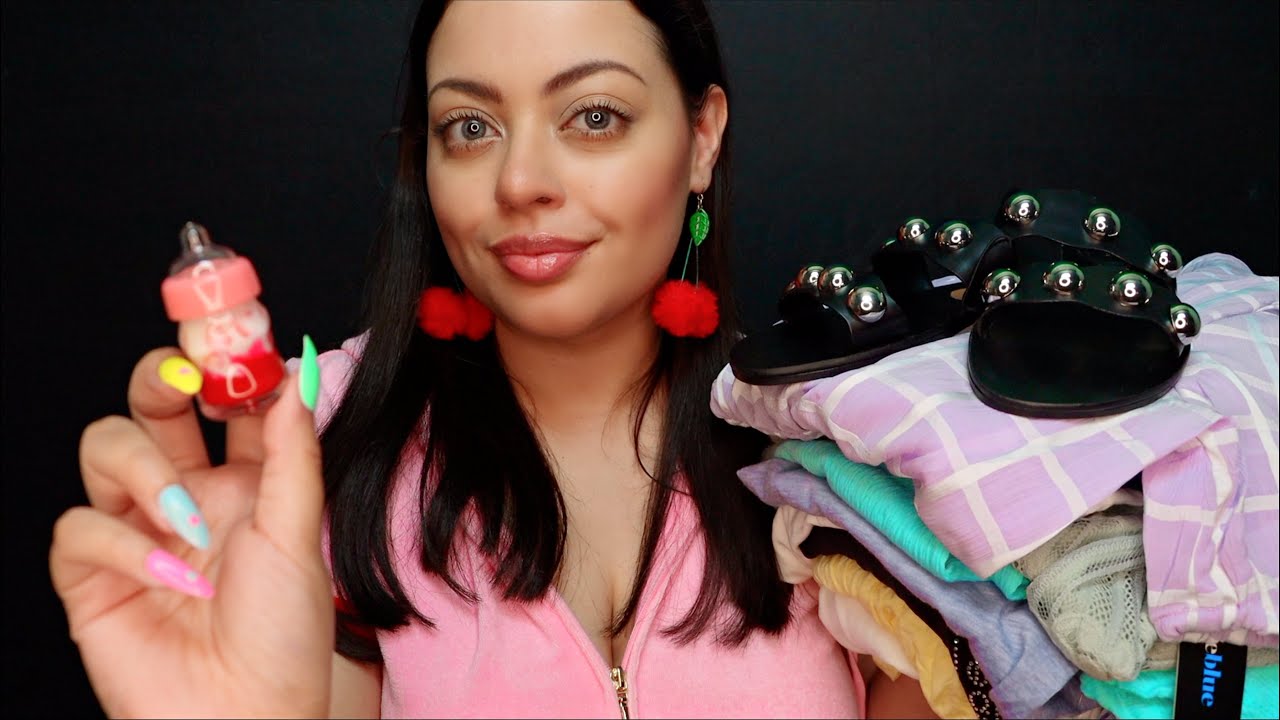 ASMR Relaxing Clothing Haul (Fabric Sounds)