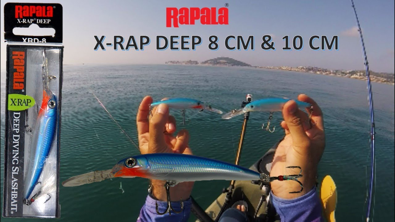 RAPALA X-RAP DEEP 8 & 10 cm. Best lure for trolling #4 (Migliore esca da traina #4)