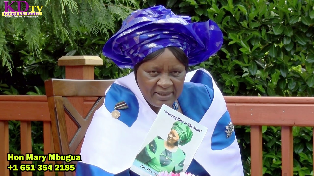 FORMER NAKURU WOMEN REP HON MARY MBUGUA MUTUMIA NGATHA KWIHOTANIRA AMERICA
