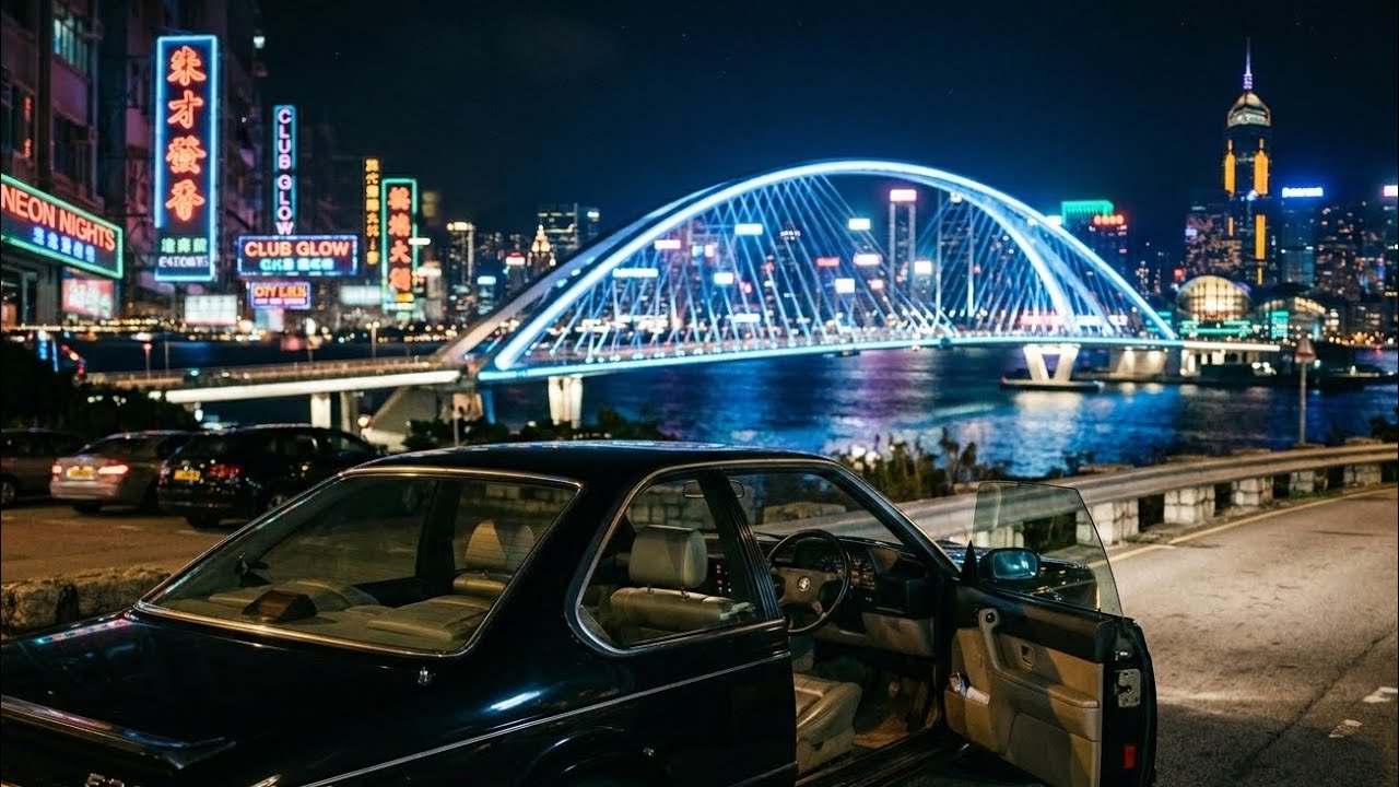 Night Drive in Tokyo – Relaxing Cyberpunk Music (1 Hour)