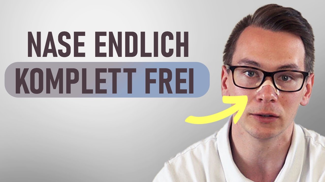 Nase frei 🤒 Die beste Methode gegen eine verstopfte Nase