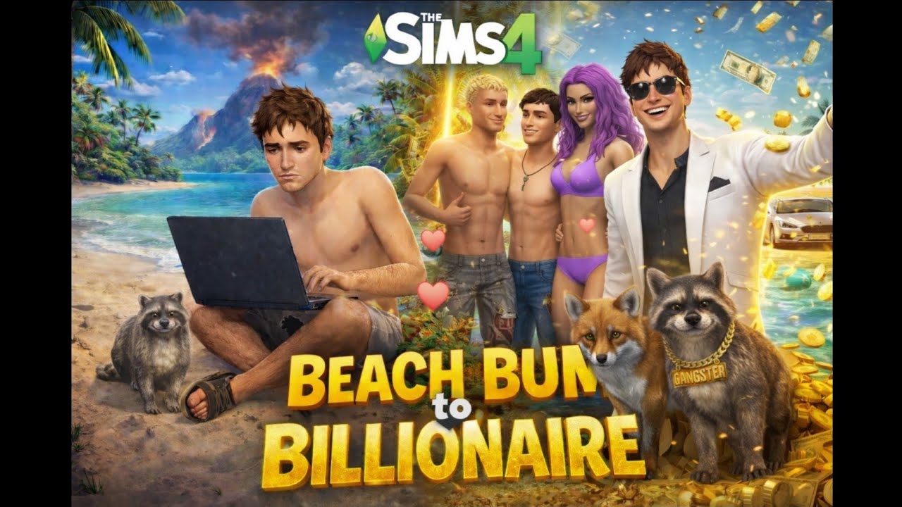 The Sims 4 - Beach Bum to Billionaire