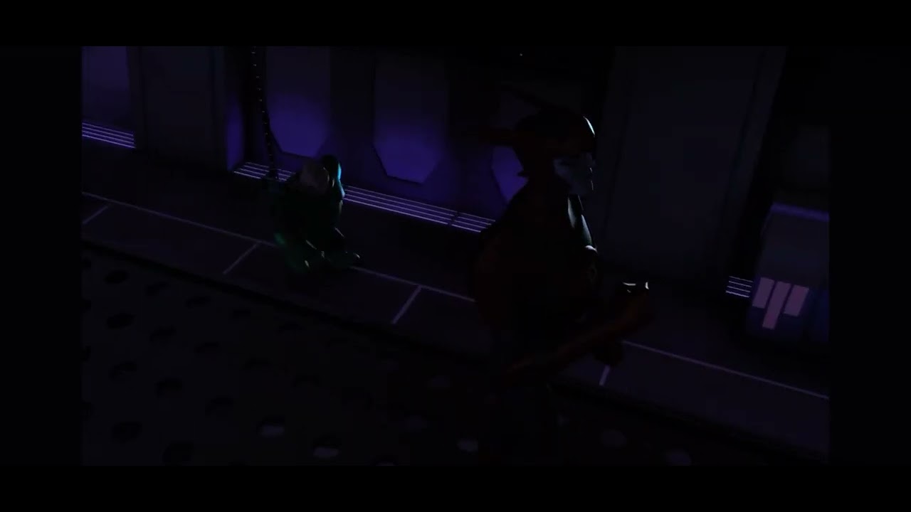 Kilowog vs Razer in a ship