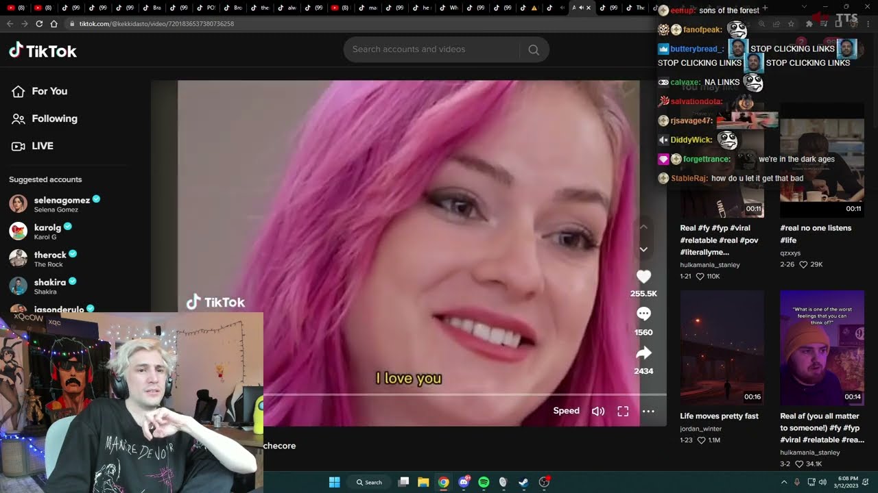 xQc реагирует на забавные TikTok, которые заставят вас смеяться 50 минут