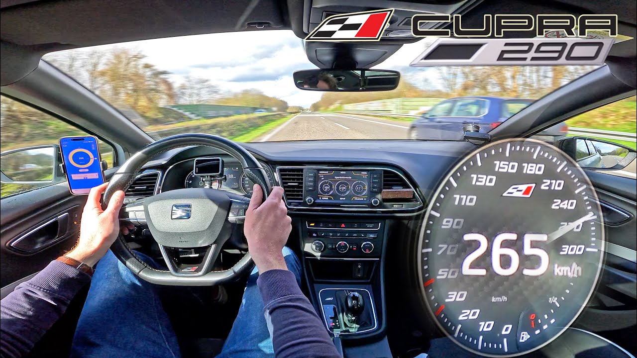 Seat Leon CUPRA 290 ST // 265KMH TOP SPEED on AUTOBAHN