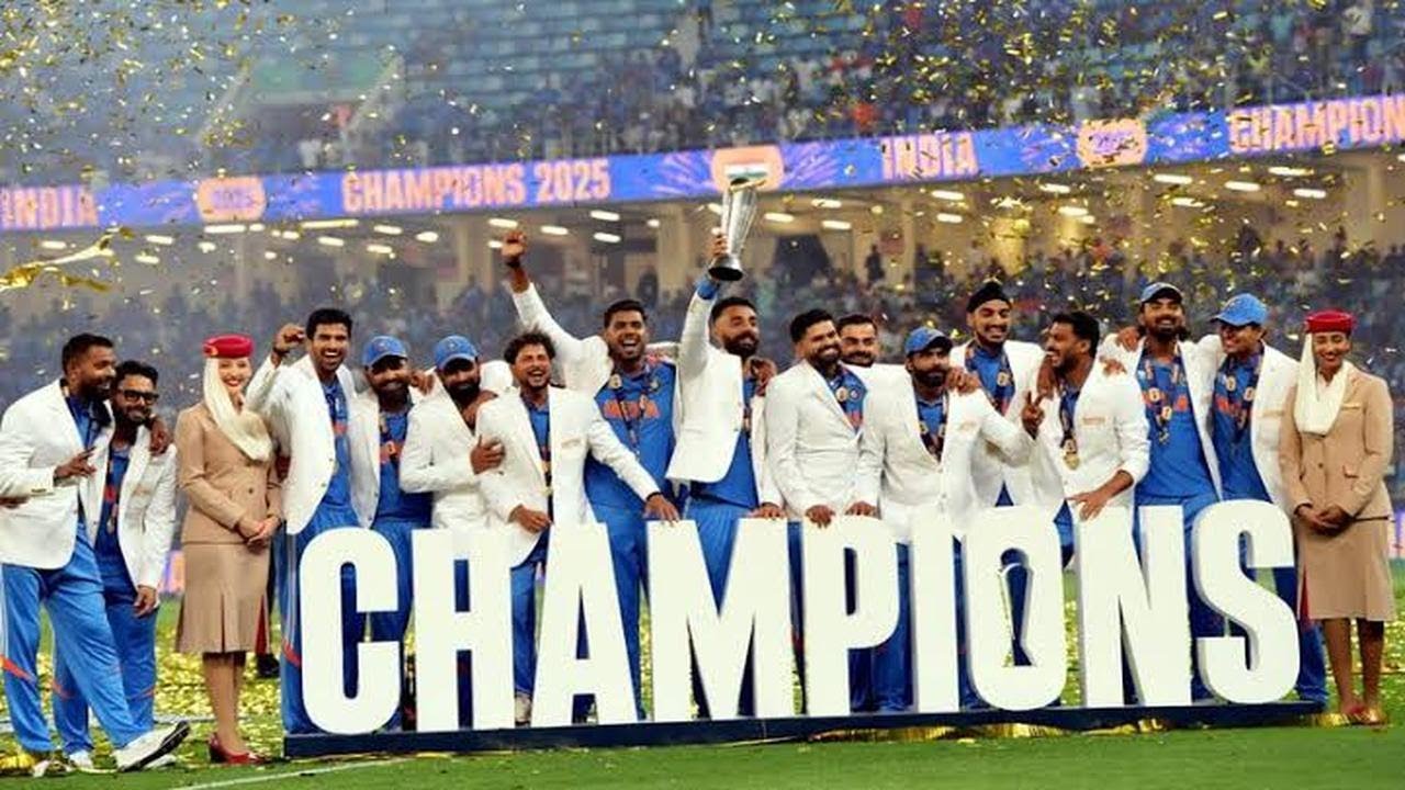 🏆 India Wins Champions Trophy 2025! | Rohit Sharma Lifts the Trophy | Epic Team Celebration 🎉🔥