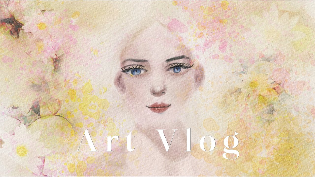 Art Vlog | This is how I chill at home as an introvert  - Procreate painting