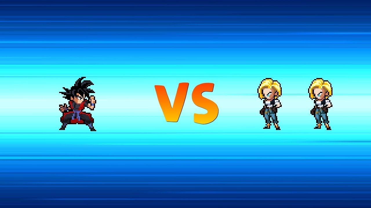 Goku xeno (base) vs 2 android 18 (Z) | power warriors